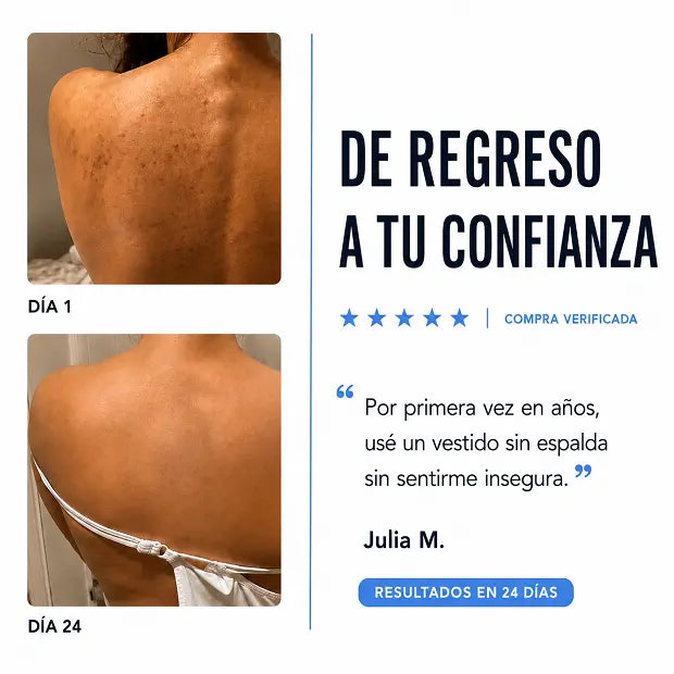 Reduce visiblemente el acné de espalda y cuerpo en semanas