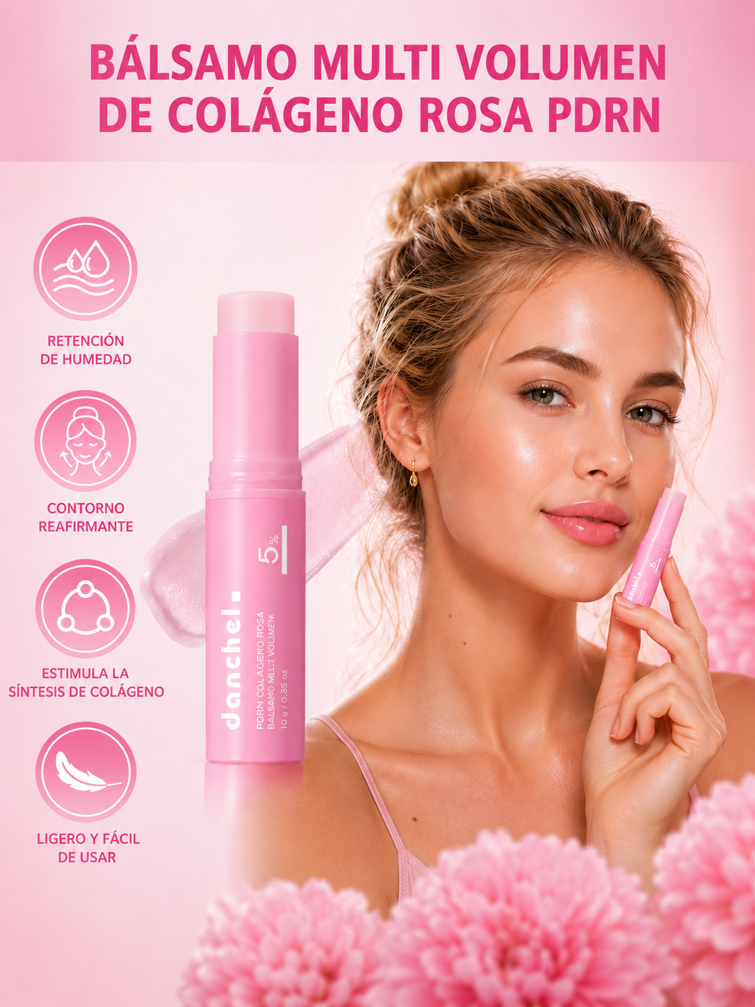 GlowStick Pink — el bálsamo coreano que borra líneas finas, rellena y devuelve el brillo a ojos, cuello y labios en segundos