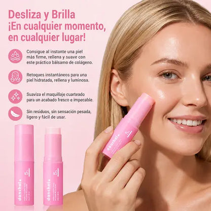 GlowStick Pink — el bálsamo coreano que borra líneas finas, rellena y devuelve el brillo a ojos, cuello y labios en segundos